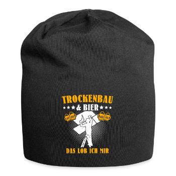 Trockenbauer Trockenbaumonteur Trockenbau - Jersey-Beanie - Schwarz - Vorne