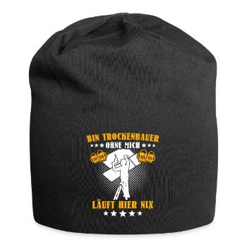 Trockenbauer Trockenbaumonteur Trockenbau - Jersey-Beanie - Schwarz - Vorne