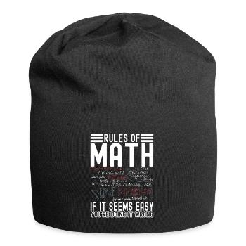 Professeur de mathématiques Mathématiques - Bonnet en jersey - noir - Devant