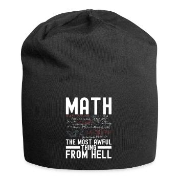 Professeur de mathématiques Mathématiques - Bonnet en jersey - noir - Devant