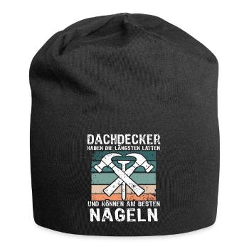 Dachdecker Dachspengler Dachklempner - Jersey-Beanie - Schwarz - Vorne