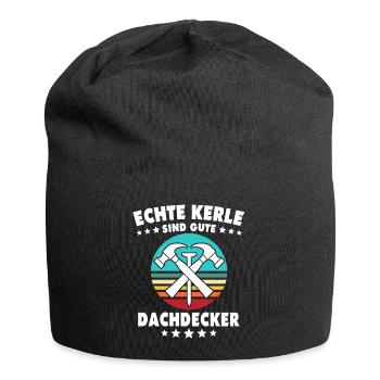 Dachdecker Dachspengler Dachklempner - Jersey-Beanie - Schwarz - Vorne