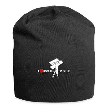 I Love Drywall Love Drywall Builder - Jersey Beanie - black - Front