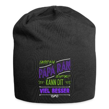 lustig lustiger spruch zusammenhalt witzig - Jersey-Beanie - Schwarz - Vorne