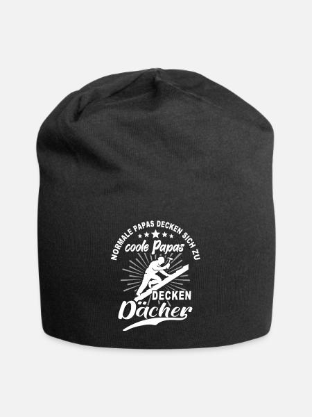 Dachdecker Papa Dachdecken Papas - Jersey-Beanie - Schwarz