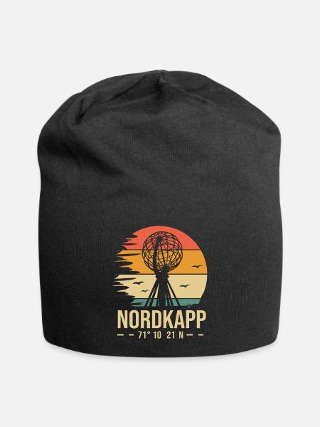 Nordkap Nordkap Norwegen - Jersey-Beanie - Schwarz