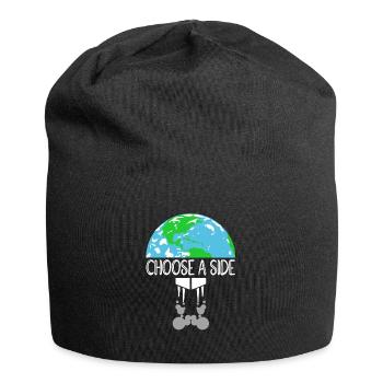 Naturschutz Klima Naturschützer Meer - Jersey-Beanie - Schwarz - Vorne