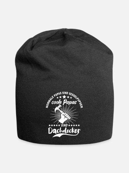 Dachdecker Papa - Jersey-Beanie - Schwarz