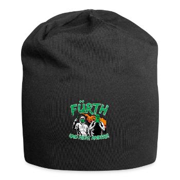 Fürth und nicht anders UPDATE - Jersey-Beanie - Schwarz - Vorne