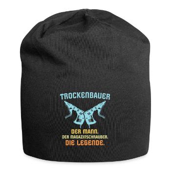 Trockenbauer Trockenbaumonteur Trockenbau - Jersey-Beanie - Schwarz - Vorne
