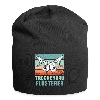 Trockenbauer Trockenbaumonteur Trockenbau - Jersey-Beanie - Schwarz - Vorne