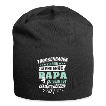 Trockenbauer Trockenbaumonteur Trockenbau - Jersey-Beanie - Schwarz - Vorne
