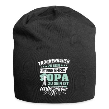 Trockenbau Opa Trockenbauer Opas - Jersey-Beanie - Schwarz - Vorne