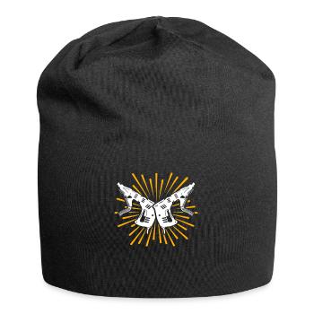 Magazine screwdriver drywall drywall fitter - Jersey Beanie - black - Front
