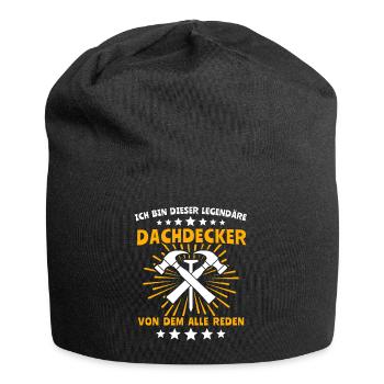 Dachdecker Legende Dachspengler Dachklempner - Jersey-Beanie - Schwarz - Vorne