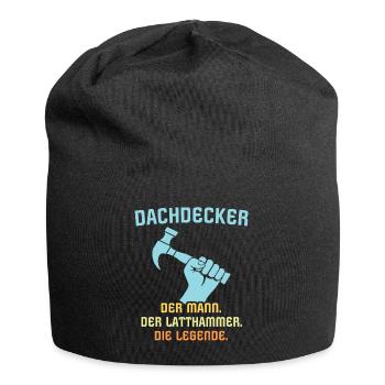 Dachdecker Dachspengler Legende Dachklempner - Jersey-Beanie - Schwarz - Vorne