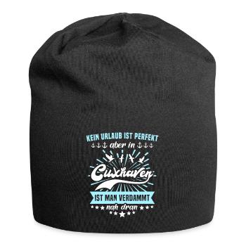 Cuxhaven Sprüche Cuxhavener Urlaub - Jersey-Beanie - Schwarz - Vorne