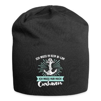 Cuxhaven Sprüche Cuxhavener Urlaub - Jersey-Beanie - Schwarz - Vorne
