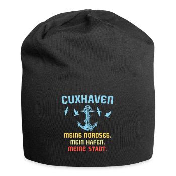 Cuxhaven Souvenir Cuxhavener Nordsee - Jersey-Beanie - Schwarz - Vorne