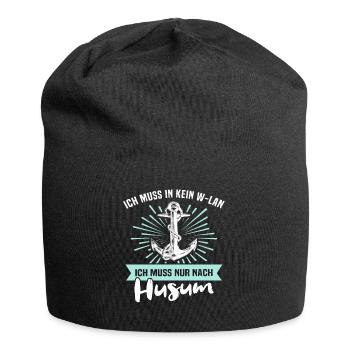 Husum Souvenir Husumer Nordsee - Jersey-Beanie - Schwarz - Vorne
