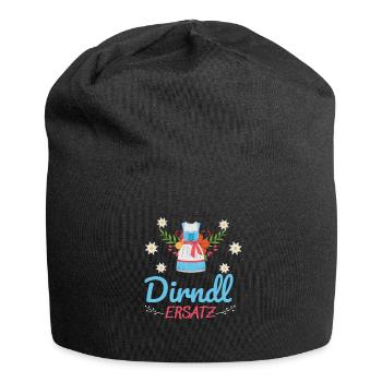 Dirndl Ersatz - Jersey-Beanie - Schwarz - Vorne