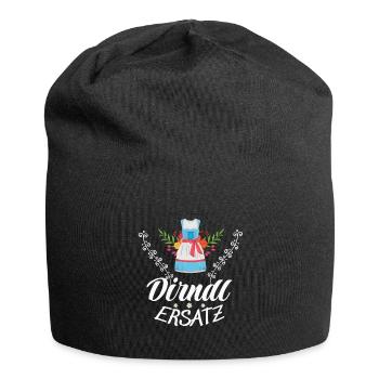 Dirndl Ersatz - Jersey-Beanie - Schwarz - Vorne