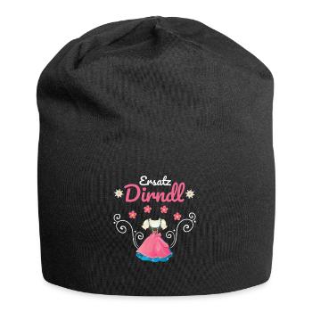 Dirndl Ersatz - Jersey-Beanie - Schwarz - Vorne