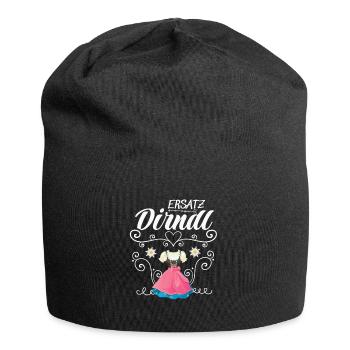 Dirndl Ersatz - Jersey-Beanie - Schwarz - Vorne