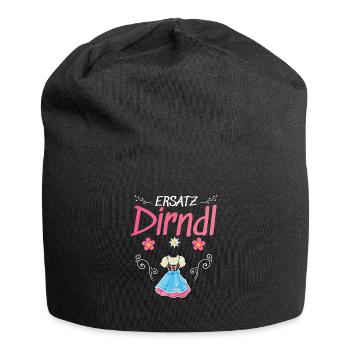Dirndl Ersatz - Jersey-Beanie - Schwarz - Vorne