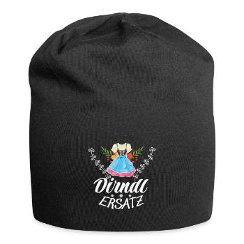 Dirndl Ersatz - Jersey-Beanie - Schwarz - Vorne