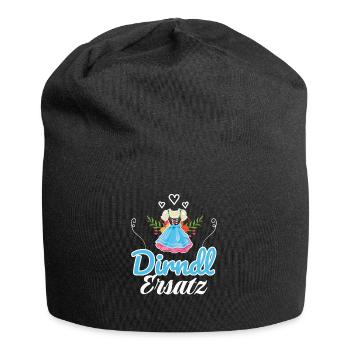 Dirndl Ersatz - Jersey-Beanie - Schwarz - Vorne