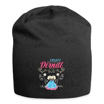 Dirndl Ersatz - Jersey-Beanie - Schwarz - Vorne