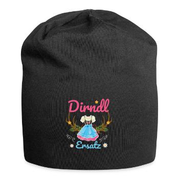 Dirndl Ersatz - Jersey-Beanie - Schwarz - Vorne