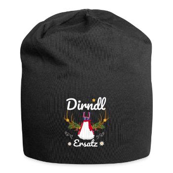 Dirndl Ersatz - Jersey-Beanie - Schwarz - Vorne