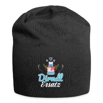 Dirndl Ersatz - Jersey-Beanie - Schwarz - Vorne