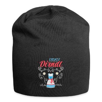Dirndl Ersatz - Jersey-Beanie - Schwarz - Vorne