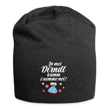 In Mei Dirndl Kumm I Nimma Nei | - Jersey-Beanie - Schwarz - Vorne