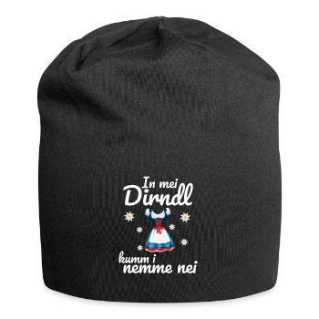 In Mei Dirndl Kumm I Nimma Nei | - Jersey-Beanie - Schwarz - Vorne