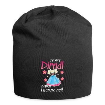 In Mei Dirndl Kumm I Nimma Nei | - Jersey-Beanie - Schwarz - Vorne