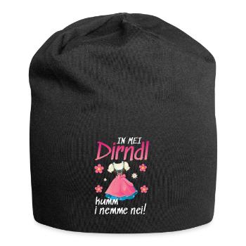 In Mei Dirndl Kumm I Nimma Nei | - Jersey-Beanie - Schwarz - Vorne