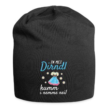 In Mei Dirndl Kumm I Nimma Nei | - Jersey-Beanie - Schwarz - Vorne
