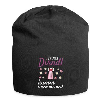 In Mei Dirndl Kumm I Nimma Nei | - Jersey-Beanie - Schwarz - Vorne