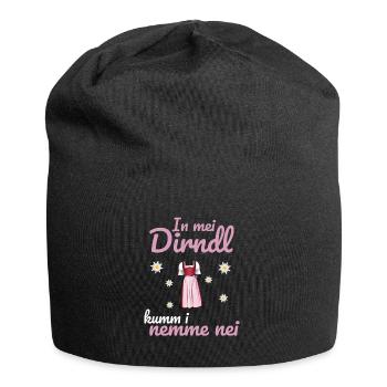 In Mei Dirndl Kumm I Nimma Nei | - Jersey-Beanie - Schwarz - Vorne