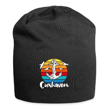 Cuxhaven Souvenir Cuxhavener - Jersey-Beanie - Schwarz - Vorne