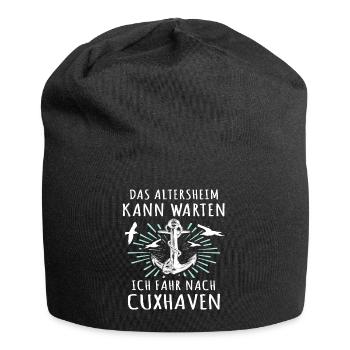 Cuxhaven Souvenir Cuxhavener - Jersey-Beanie - Schwarz - Vorne
