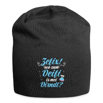 Dirndl Trachten Ersatz für - Jersey-Beanie - Schwarz - Vorne