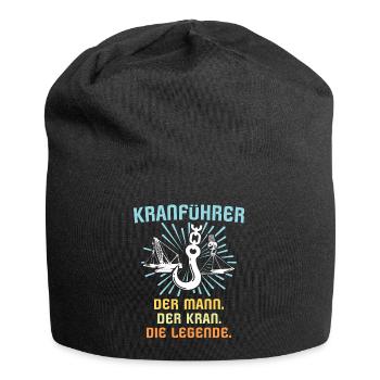 Kranführer Kran Kranfahrer Legende - Jersey-Beanie - Schwarz - Vorne