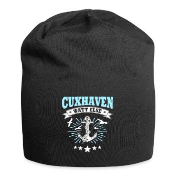 Cuxhaven Sprüche Cuxhavener Souvenir - Jersey-Beanie - Schwarz - Vorne