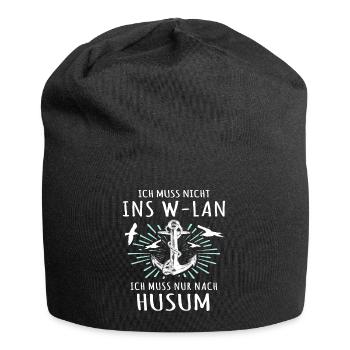 Husum Nordsee Husumer Urlaub - Jersey-Beanie - Schwarz - Vorne