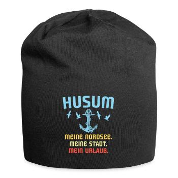 Husum Nordsee Husumer Urlaub - Jersey-Beanie - Schwarz - Vorne